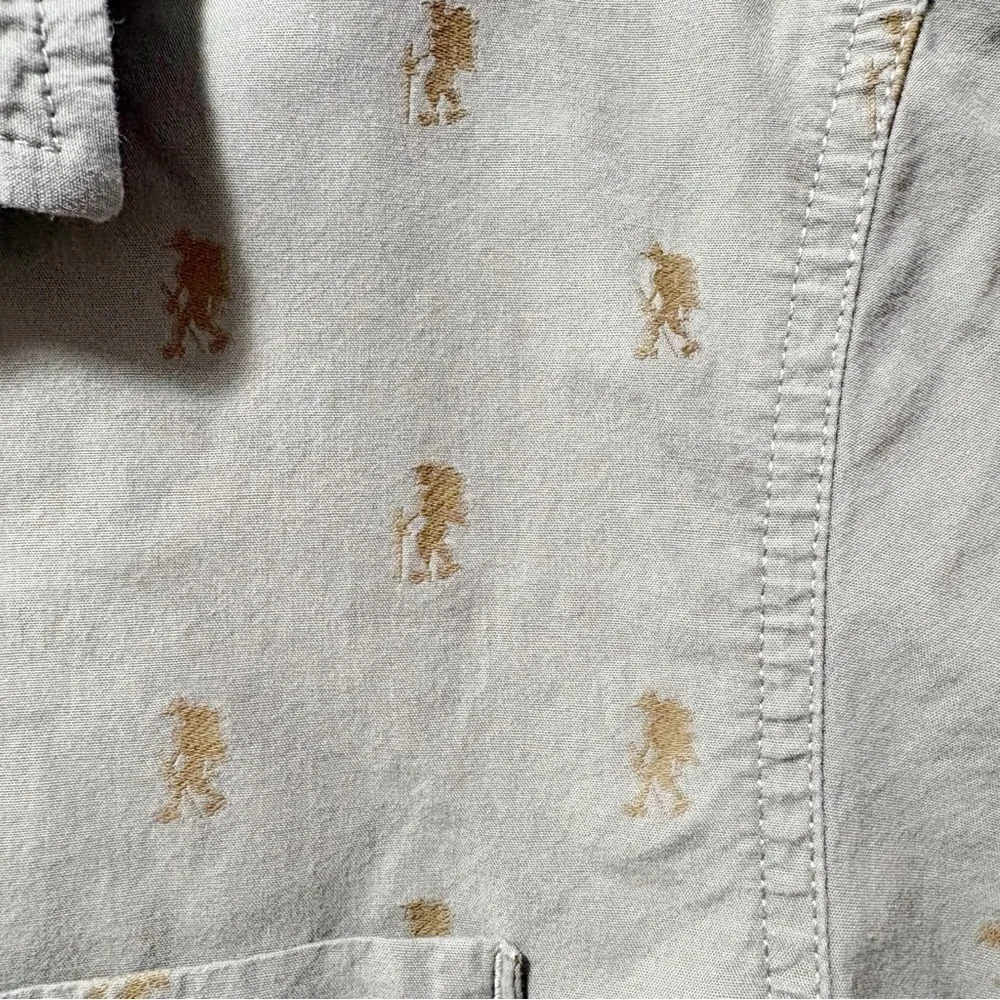 The North Face Baytrail Jacquard SS Hiker Graphic Button Up Shirt Men’s Medium